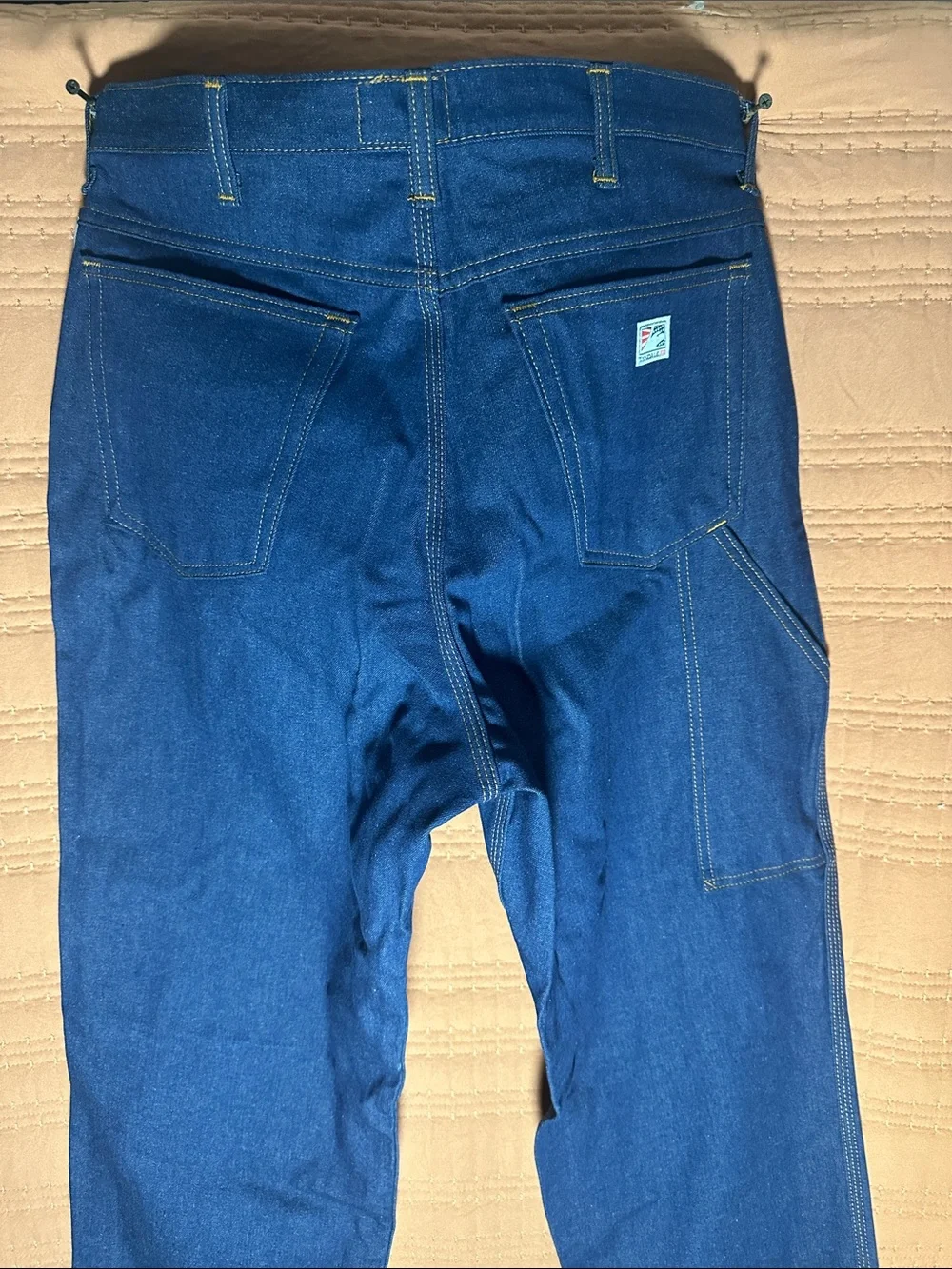 Men's Straight Jeans in Deep Blue Denim